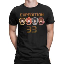 Clair Obscur Expedition 33 Gustav Maelle Lune Sciel Camisetas Vintage 100% Algodão Camisetas Pescoço Redondo Manga Curta Camisetas Roupas - Image 2
