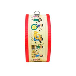 Tambor de mão de desenhos animados para crianças Pandeiro dupla face Instrumento de percussão Orff de madeira portátil Instrumentos musicais Brinquedos educativos - Image 4