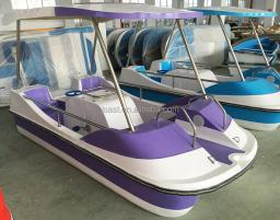 Canoa inflável e caiaque pesca barco com pedal, pedal elétrico, fibra de vidro, água bicicleta, luxo - Image 3