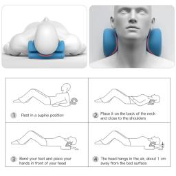 Travesseiro de massagem cervical na coluna, travesseiro em forma de u, gravidade shiatsu, massagem cervical, pescoço e ombro, reparação, relaxamento do pescoço - Image 5