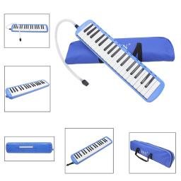 Órgão bucal com bolsa de transporte e bocal de 37 teclas, piano melofone azul, instrumento musical estilo teclado, pacote macio - Image 2