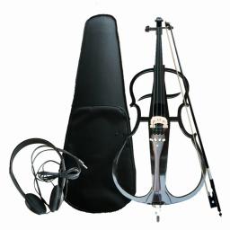 Violoncelo elétrico profissional 4/4, instrumentos musicais com arco, preto e branco, navio livre - Image 1