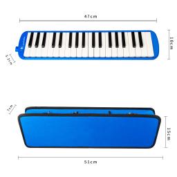 Noemi 37 teclas melodica tubo flexível boca órgão pianica bocal pvc teclado piano ar pianica com 2 tubos longos macios caso - Image 3
