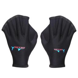 Luvas de natação ajustável Neoprene Webbed, Aquatic Fit, Paddles Snorkeling, Mergulho Hand Web, Esportes aquáticos, 1 par - Image 1