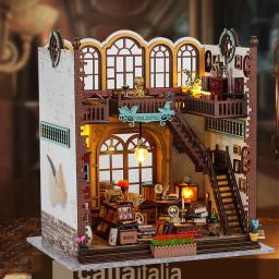 Kit De Casa De Bonecas De Madeira Mini Com Móveis, Modelo De Construção De Montagem, Brinquedos 3D Puzzle, Decoração De Quarto, Presente Para Casa - Image 5