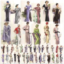 JaiIman Vintage Art Girl Card Set, Perfeito para Jornal Suprimentos, Artes Artesanato, Scrapbooking Suprimentos, 42 Peças, 12 Cartões, 30 Adesivos - Image 6
