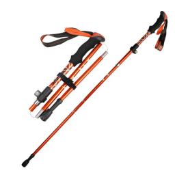Bastões de trekking ultraleves, bengala, caminhadas, trilha, 5 seção, Bastões ajustáveis, Liga de alumínio, bengala dobrável - Image 5
