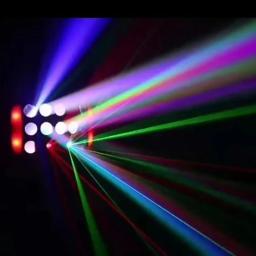 LED Laser Luz de Palco com Borboleta Laser Vermelho, Chuva Dance Floor, Disco Estroboscópico, Fantasia Efeito de Iluminação Club Party Lamp, 4in 1 - Image 4