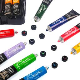 Quick Dry Conjunto de Tintas Acrílicas, Tintas para Pintores Hobby, Pintura Infantil, Paleta de Pintura com 6 Pincéis, 48 Cores - Image 3