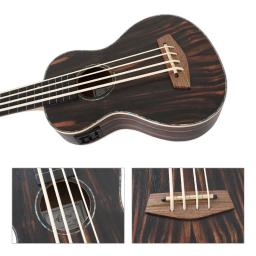 Aiersi-Ukulele Baixo Elétrico, Guitarra Acústica, Instrumentos de Cordas, Java ebony Body, Frete Grátis, Custom Made, U - Image 2