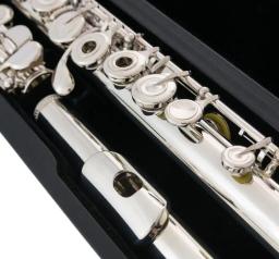 Profissional Sankyo CF201 FLUTE ETUDE E Key Split Banhado A Prata Flauta C tom 17 Buracos Abrir Flauta Música Instrumento - Image 2