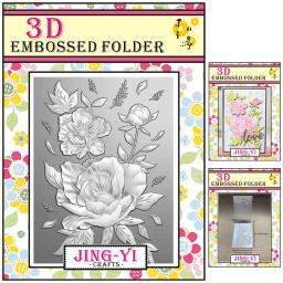 Rose Flores Embossing Pasta, Ferramentas Scrapbooking, morre Materiais, Artesanato DIY Suprimentos, Decoração Álbum de Fotos, Cartão De Fundo, Makin 3D - Image 2