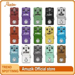 Rowin-Pedais de Efeito Mini Guitarra Flanger Compressor Booster Overdrive Fuzz Tremolo Bluesy Distorção para Baixo Guitarra Elétrica - Image 1