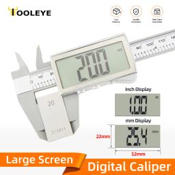 Pinça de plástico eletrônico compassos de calibre digital vernier ferramentas de medição ferramenta de carpintaria régua pachometer de tela grande calibre digital - Image 1