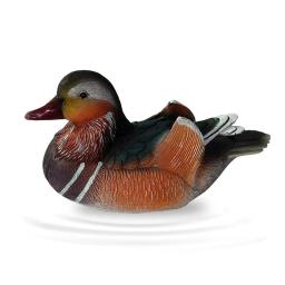 Resina Artificial Realista Pato Mandarim Flutuante Caça Decoy, Decoração Durável Piscina Lagoa - Image 2