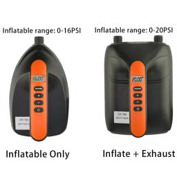 Duplo estágio bomba de ar elétrico para o exterior, Paddle Board bomba para SUP Kayak, camas de ar, bomba inflável Digital, alta pressão, 12V, 20 PSI - Image 3