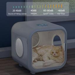 Secador automático para animais de estimação para gatos e cães pequenos ultra silencioso secador de cabelo do cão com temperatura constante de 39 graus inteligente e 360 de secagem - Image 4