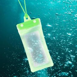 Bolsa impermeável para celular, protetor leve, tela sensível ao toque com cordão, apto para natação, vela, esportes aquáticos, praia, mergulho - Image 4