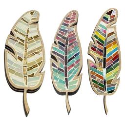Criativo DIY manchado artesanato mosaico kit, pena brilhante, artes e ofícios para adultos e crianças, artesanato artesanal para amantes - Image 1