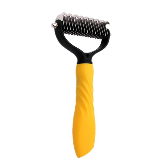Depilação e Grooming para Cães e Gatos: Escova Pente Antiderrapante para Remover Pelos e Desembaraçar com Facilidade