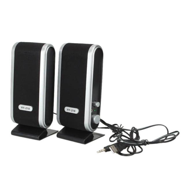 Caixa de Som Portátil USB: Alto-Falantes Mini para Laptop e Desktop com Conexão 3,5mm - Par de Estéreo para Uso ao Ar Livre