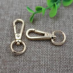 Prendedores de fecho lagosta giratório 20 pol. dourado prateado bronze chaveiro dividido chaveiro achados fechos para fazer chaveiros - Image 2