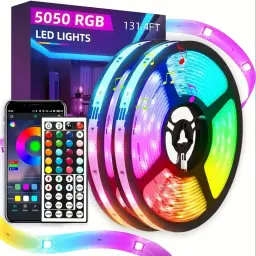 Fita LED com sincronização de música para festa em casa, RGB, SMD, 5050, mudança de cor, fita, Bluetooth, USB ,5V,1m-20m - Image 1