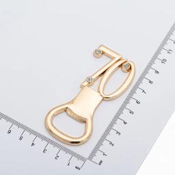 Digital Ouro Abridor De Garrafas, Presentes De Festa De Aniversário De Casamento, Lembranças De Aniversário, 70ª Abridores De Cerveja, 70 Design, 12Pcs - Image 3