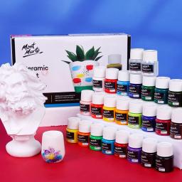 Tintas Profissionais De Pintura Têxtil, roupas cerâmicas pintadas à mão, conjunto de tinta acrílica, suprimentos de arte, 20ml - Image 2