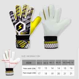 Luvas respiráveis profissionais do goleiro do futebol, Luvas do goleiro do futebol, Acessórios do treinamento dos esportes, dedo completo, proteção da mão - Image 5