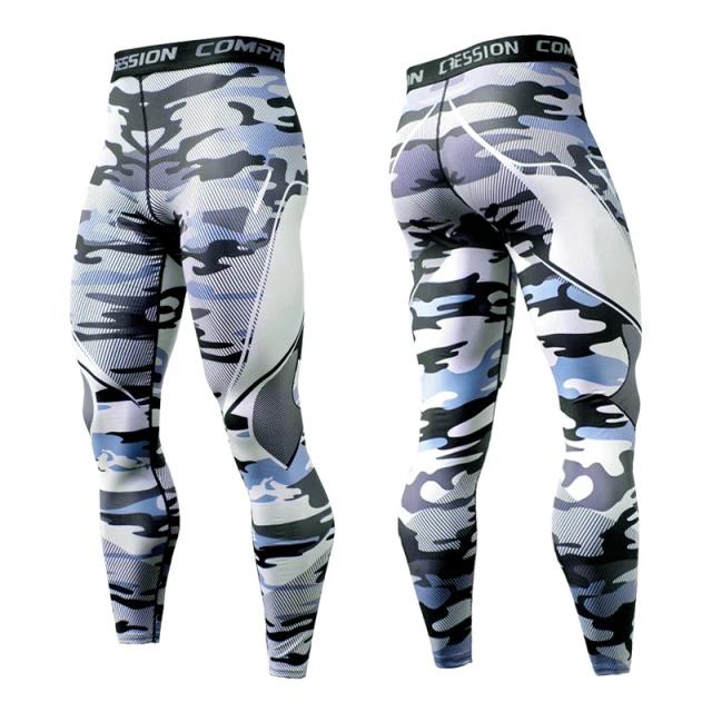 Calça Legging Esportiva Masculina Compressão Rápida