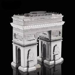 Triunfal arco-como 3d metal puzzle, corte a laser modelo kits, brinquedo diy para crianças - Image 5