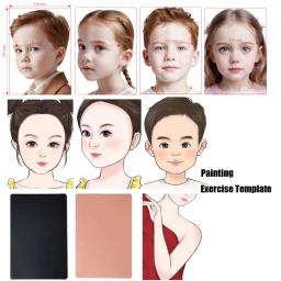 Reutilizável plástico pintura Stencils para menina, Template Exercício, Rosto e Body Art, Ferramentas de maquiagem PVC, Venda quente - Image 1