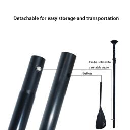 Remo SUP - 3 seções ajustáveis 170-220 cm/66,9-86,6 pol. Pás de caiaque, eixo de liga com PP reforçado + lâmina de fibra de vidro - Image 5
