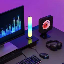 RGB Light Music Rhythm Pickup Lights, atualizado modelo recarregável USB, decoração de Natal, desktop, bar - Image 4