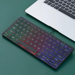 Mini teclado portátil com fio para laptop, acessórios para computador, externo - Image 2