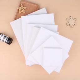 Artista quadrado branco em branco lona esticada para pintura a óleo, tinta a óleo aquarela acrílica com moldura de madeira, como primer - Image 2