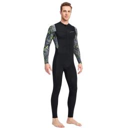 Roupas de mergulho à prova de frio com zíper para homens, manga comprida, protetor solar, equipamento elástico para esportes aquáticos - Image 1
