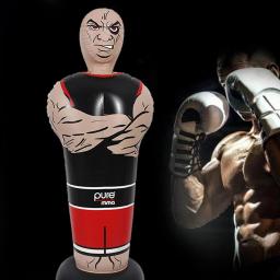 Saco de perfuração inflável para interior e exterior, Boneco de boxe, Saco de areia autônomo Karate Fitness Tool Exercício Muay Thai - Image 4
