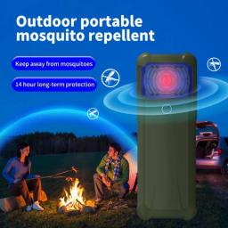 Mosquito elétrico portátil e repelente de insetos, Outdoor Camping Fumigator, Carregamento Bug Zapper - Image 2