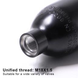 Alumínio liga cilindro de alta pressão, aquário CO2 cilindro Thread, M18 * 1.5, 0.3L, 0.35L, 0.45L, 0.5L, arco inferior, 30MPA - Image 3