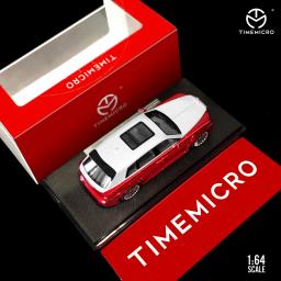 TimeMicro-Diecast carro modelo com pneus de borracha, liga esportiva, carro miniatura, brinquedos presentes, coleção Hobby, 1, 64 - Image 3