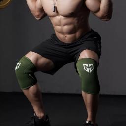 Compressão Sports Knee Pads para homens e mulheres, agachamento, halterofilismo, pressão, Crossfit, treinamento, suporte do joelho, protetor do joelho, 1 par - Image 1