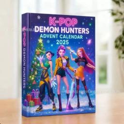 Kpop Demon Hunters 2025 Calendário do Advento Na Moda Caixa Cega Brinquedos Figuras Colecionáveis Personagem Surpresa Escondido em Cada Caixa - Image 3