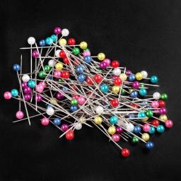 Pearlized Bola Cabeça Costura Pinos para Tecido, Pinos retos, Artesanato DIY, 1.6 in, 600 PCs - Image 5
