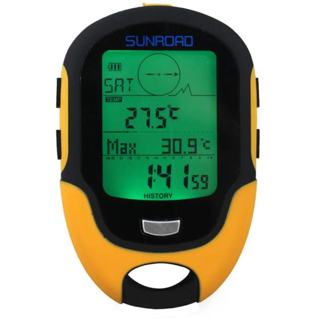 Receptor GPS Portátil com Altímetro, Barômetro e Bússola para Acampamento, Caminhadas e Pesca