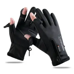 Luvas de ciclismo polar para homens e mulheres, motociclista, tela sensível ao toque, antiderrapante, à prova de vento, quente, impermeável, esportes, luvas de esqui com zíper, inverno - Image 1