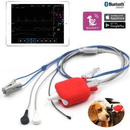 Monitor veterinário do ECG do veterinário, desgaste esperto, app de Bluetooth, oxímetro do pulso, SPO2, pulsação para o cão, gato, IOS, andróide, RESP, TEMP - Image 2