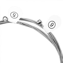 Cordas de guitarra elétrica com revestimento anti-ferrugem, Núcleo de aço carbono alto, Ferida de aço níquel, 6pcs por conjunto - Image 3