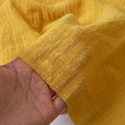 Tecido de algodão de linho fino macio de cor sólida material orgânico linho natural puro para costura diy roupas artesanais tecido de retalhos - Image 3
